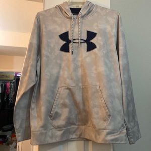XL Under Armour Hoodie Light gray camouflage print